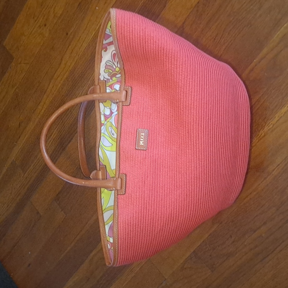 Emilio Pucci Red / Coral Tote Bag